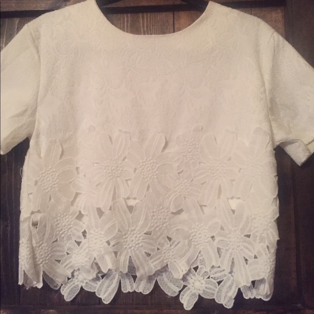 Beautiful Midi/Crop Crochet  Top.